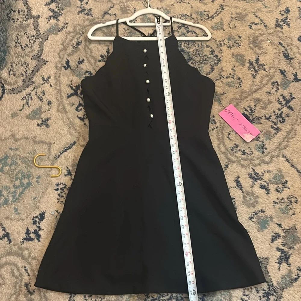 NWT Betsy Johnson black scalloped edge dress sz 8 - Picture 5 of 8
